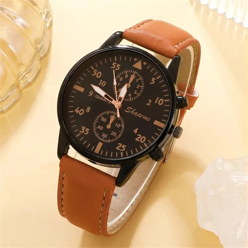 GR  brown Watch set