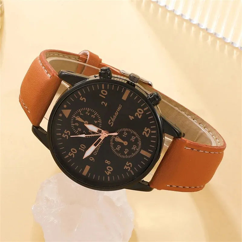 GR  brown Watch set